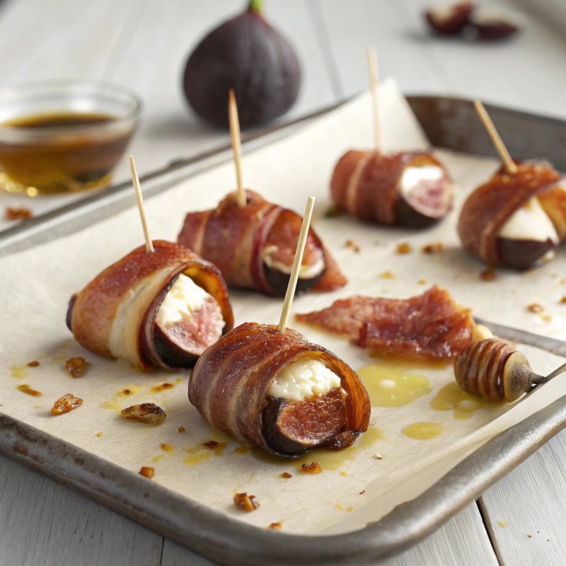 Fig and Bacon Wrapped Figs