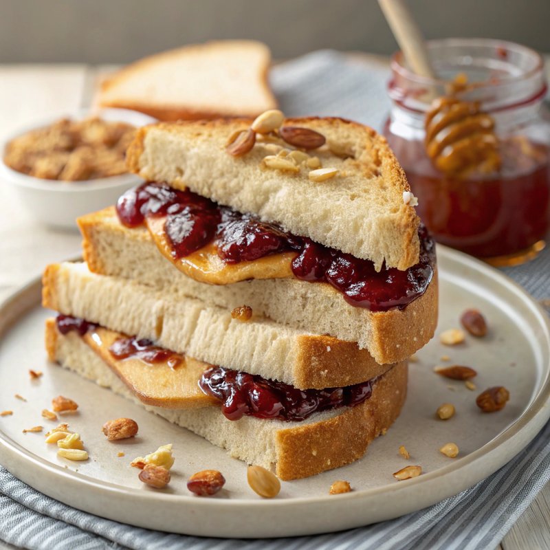 Gourmet Peanut Butter and Jelly Sandwich