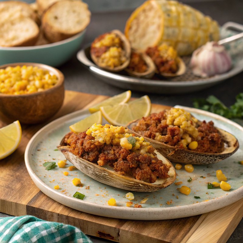 Chorizo and Corn Stuffies