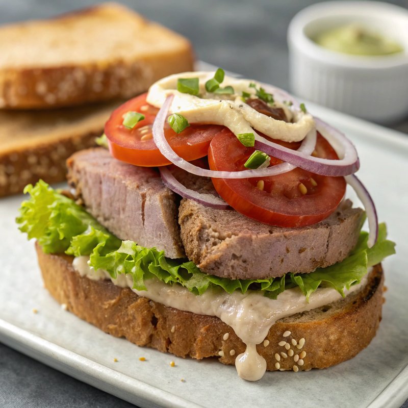 Liverwurst on Rye Sandwich