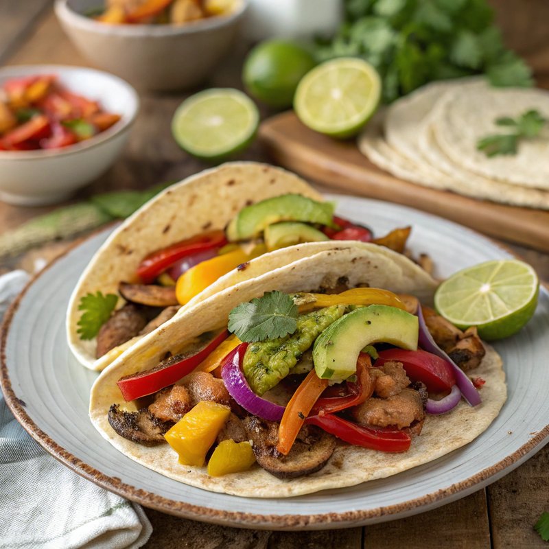 Sizzling Gluten-Free Vegetable Fajitas with Corn Tortillas