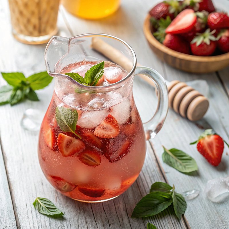 Strawberry Basil Iced Tea