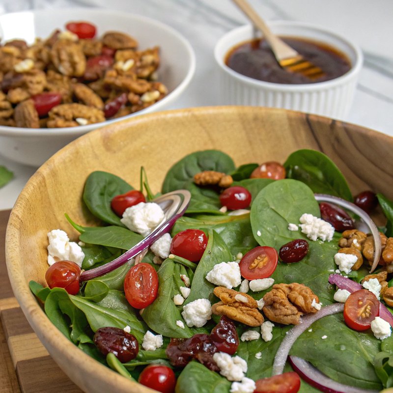 Goat Cheese and Spinach Salad