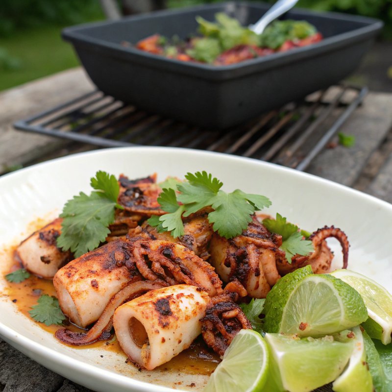 Spicy Grilled Squid
