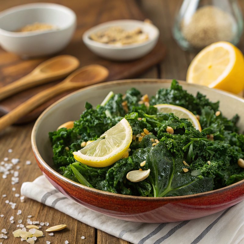 Sautéed Kale with Garlic and Lemon