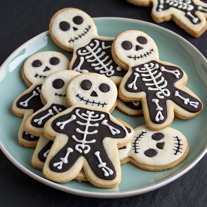 Spooky Skeleton Halloween Cookies