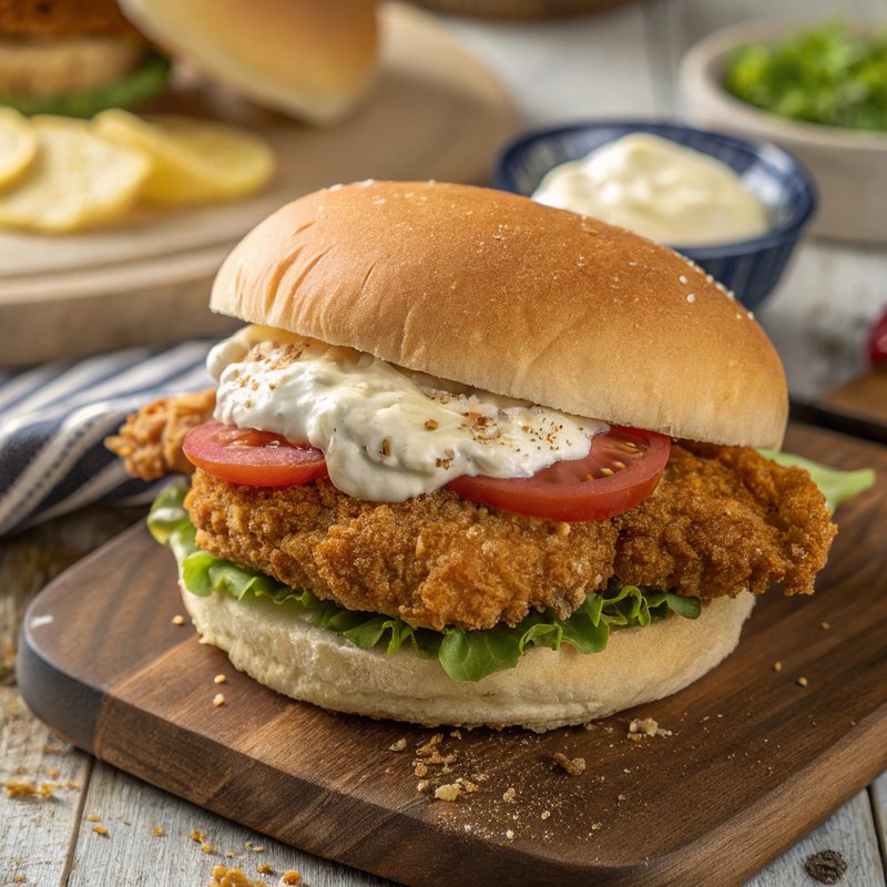 Crispy Breaded Pork Tenderloin Sandwich