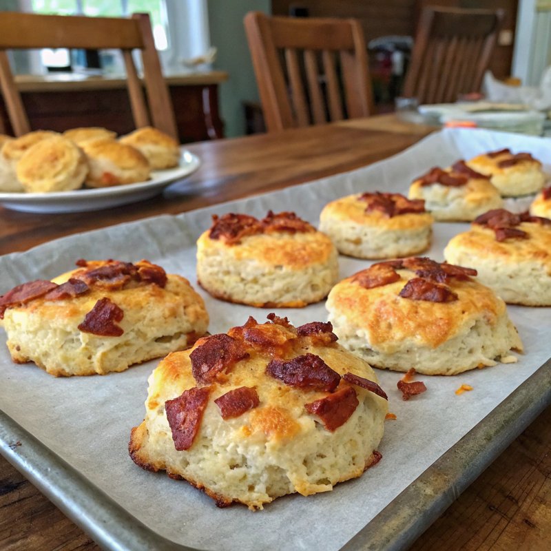 Savory Bacon and Cheddar Biscuits