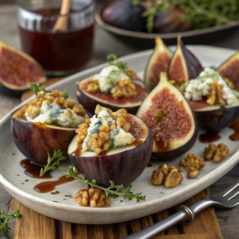 Fig and Blue Cheese Stuffed Figs