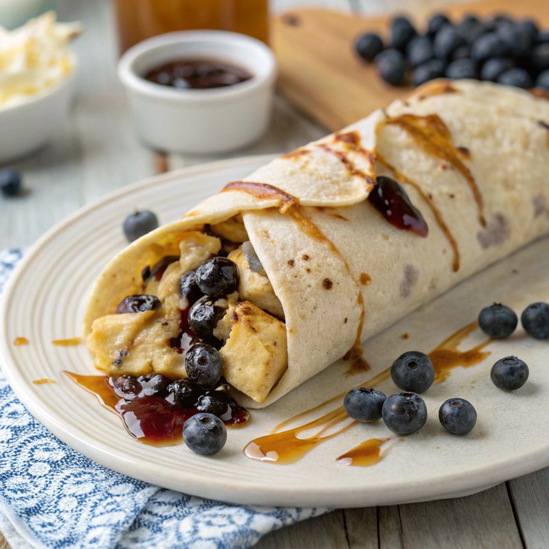 Blueberry Pancake Burrito