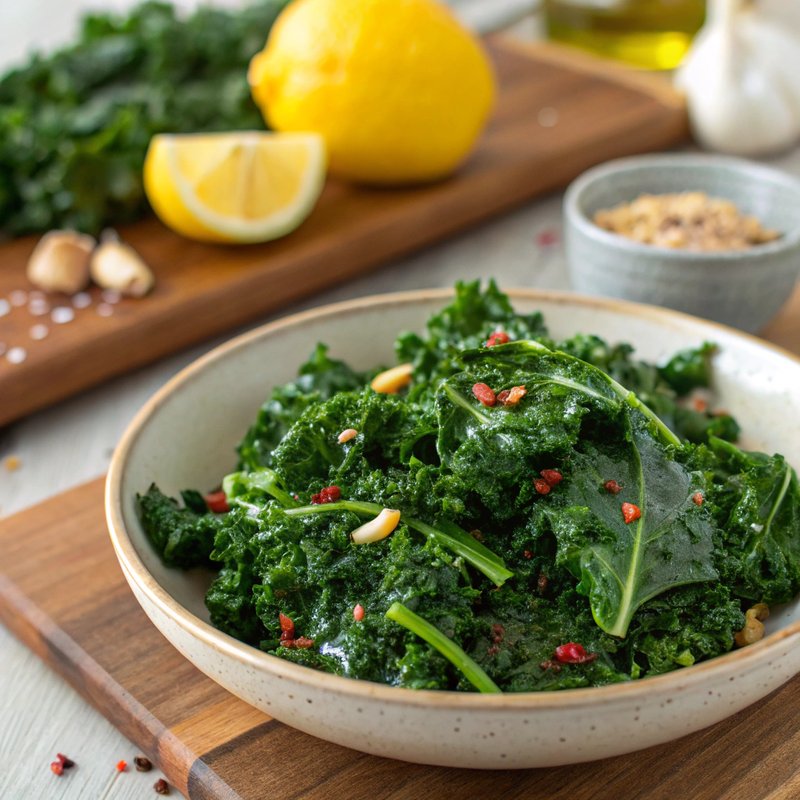 Garlic Lemon Sautéed Kale