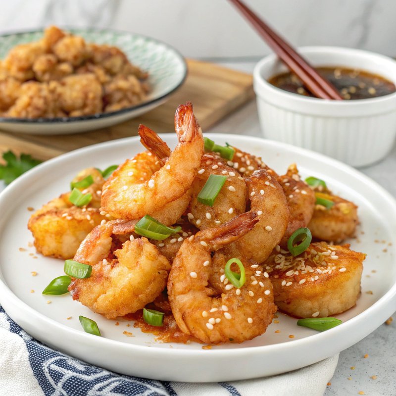Air Fryer Honey Garlic Shrimp