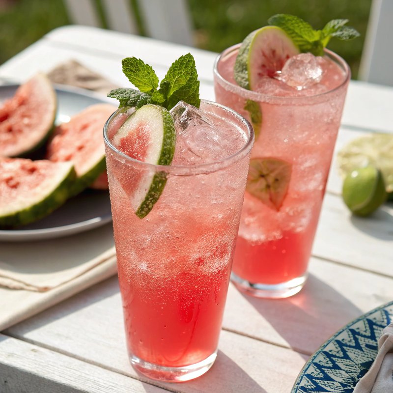 Guava Italian Soda
