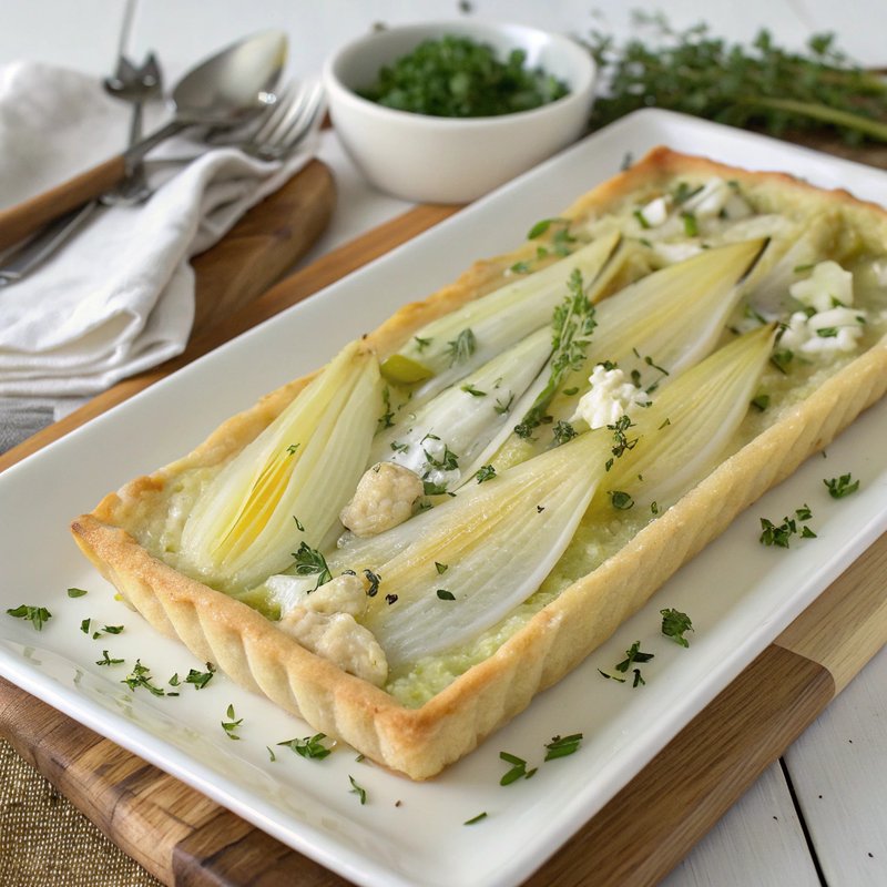 Endive and Gorgonzola Tart