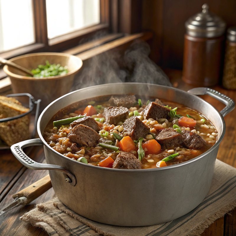 Elk and Barley Stew
