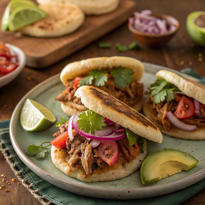 Arepas with Pulled Pork
