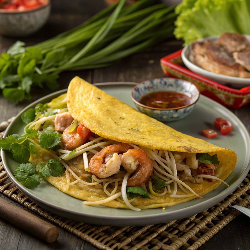 Banh Xeo - Vietnamese Sizzling Pancakes