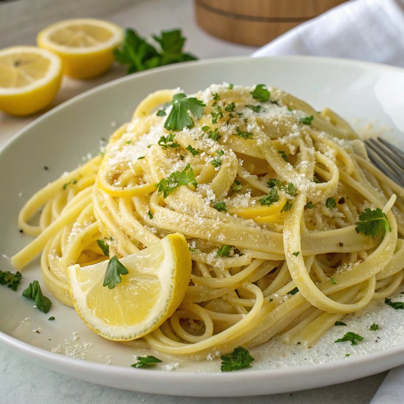 Linguine al Limone - Linguine al Limone is a fresh and zesty Italian pasta dish, perfect for those who love a bright and tangy flavor. Originating from the Amalfi Coast, t