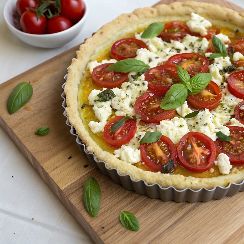 Mediterranean Feta and Tomato Tart