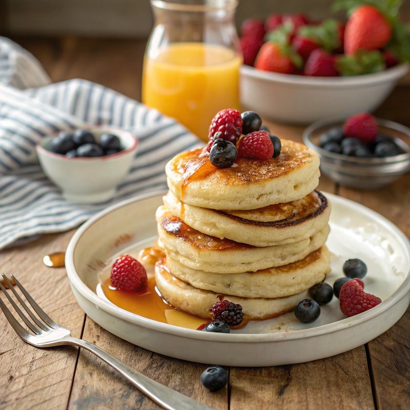 Fluffy Greek Yogurt Pancakes