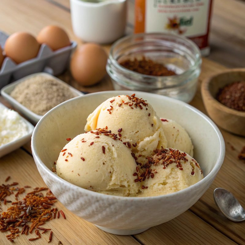 Rooibos Tea Infused Ice Cream