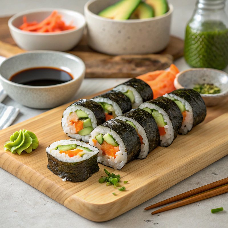 Homemade Authentic Sushi Rolls