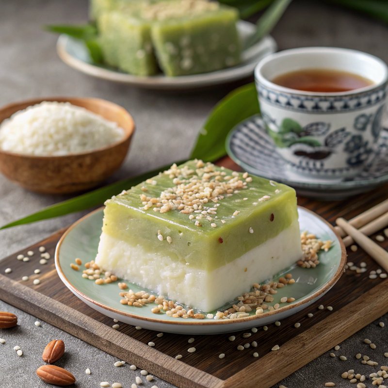 Banh Dau Xanh (Vietnamese Mung Bean Cake)