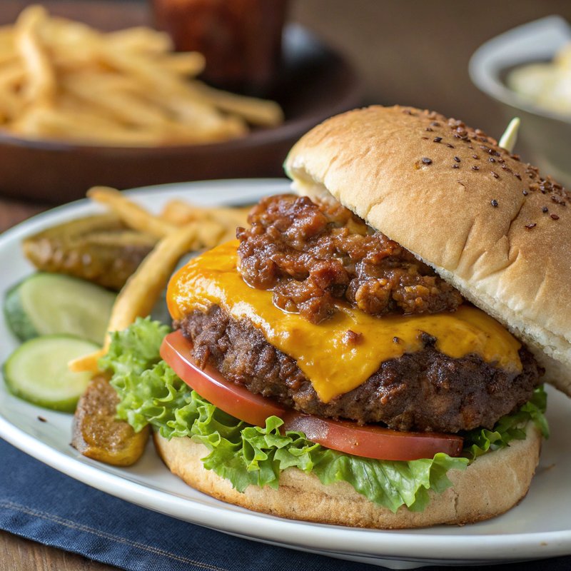 Ultimate Chili Cheese Burger