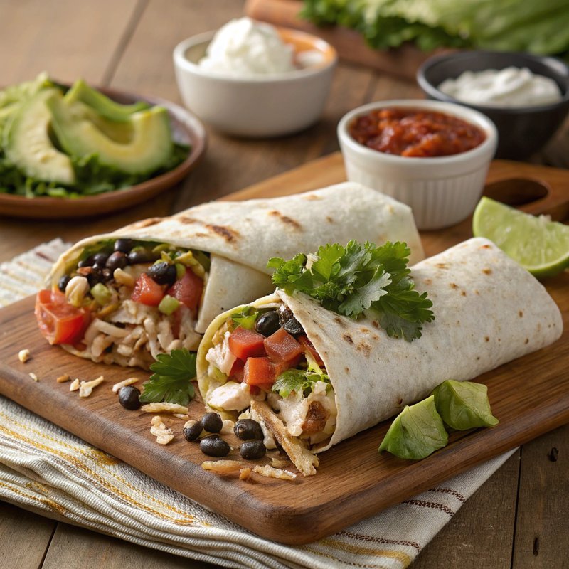 Delicious Chicken Burritos