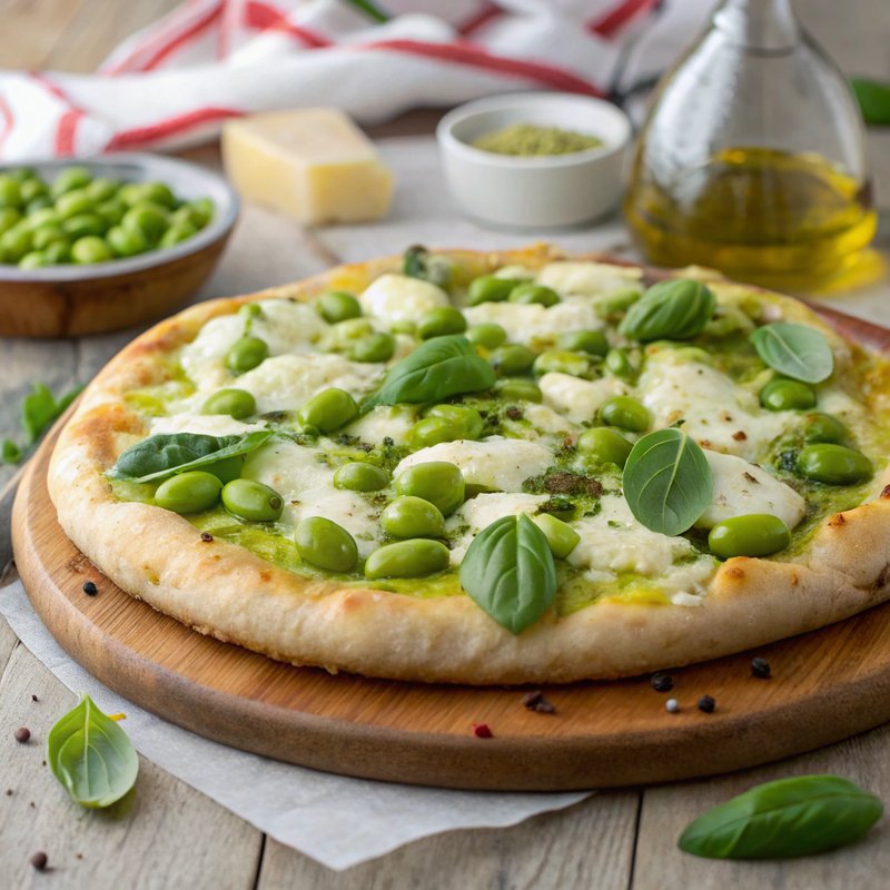 Fava Bean and Pecorino Pizza