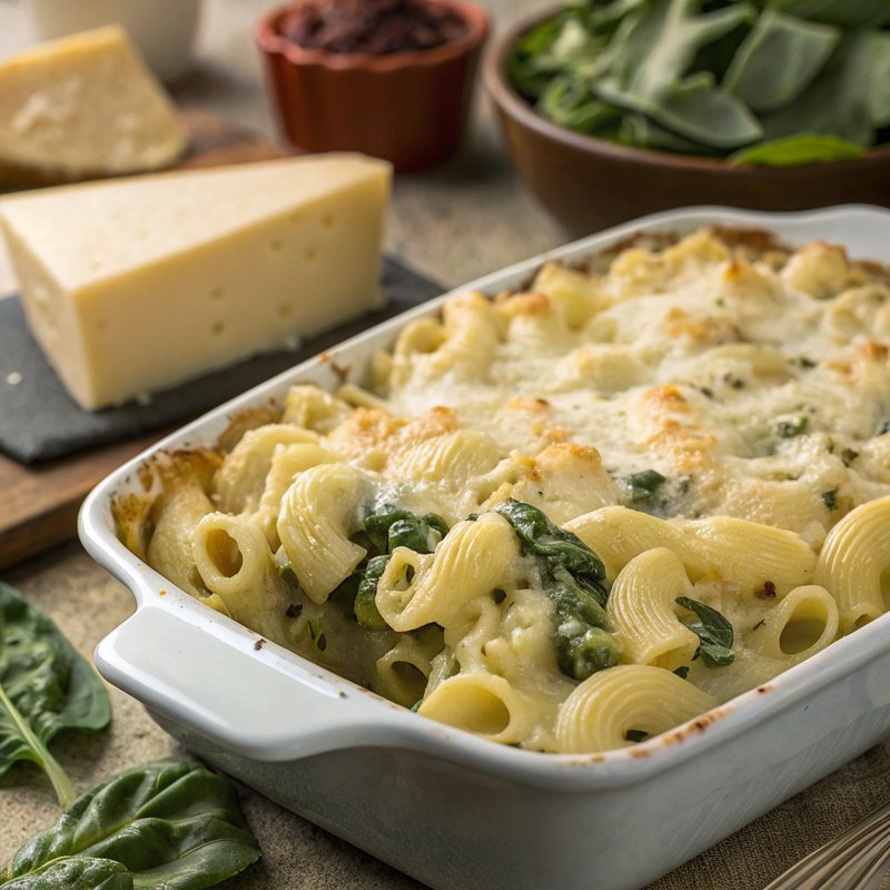 Spinach and Artichoke Mac and Cheese