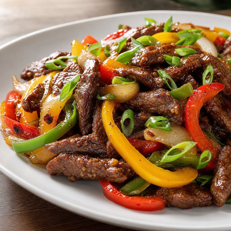 Steak & Bell Pepper Stir Fry - This vibrant Bell Pepper and Steak Stir Fry is a culinary delight that brings together tender slices of flank steak and a rainbow of bell peppers, all