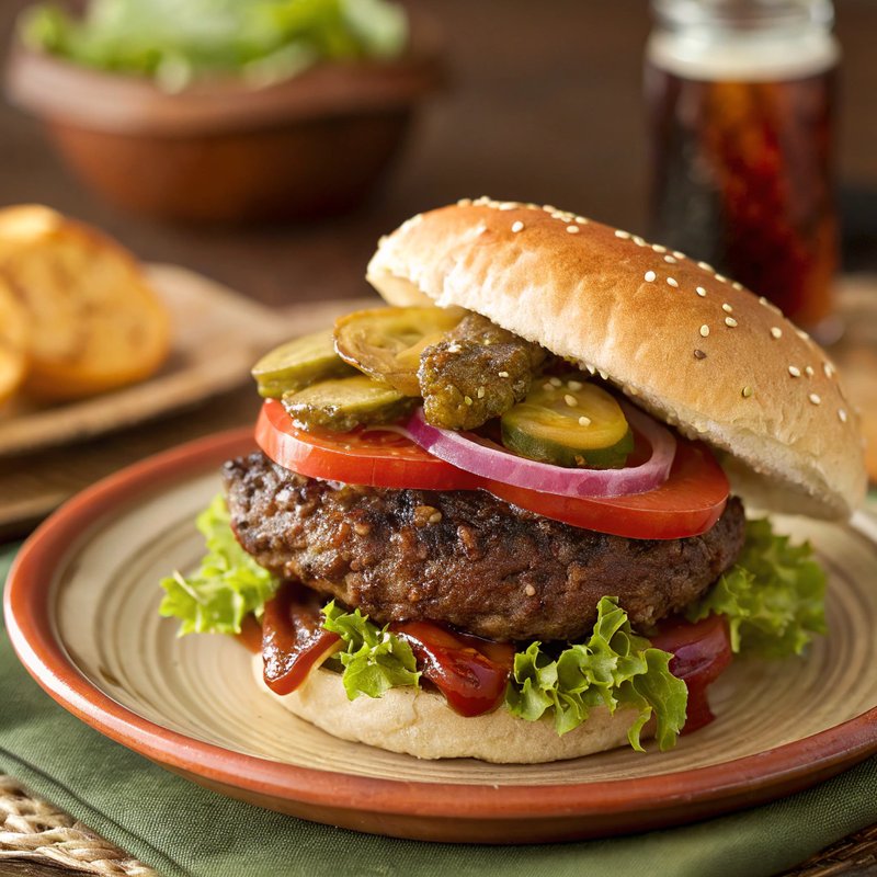 Juicy Classic Hamburger
