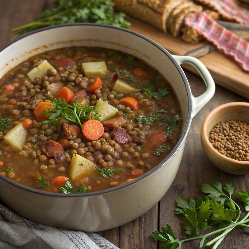 Linsensuppe - German Lentil Soup