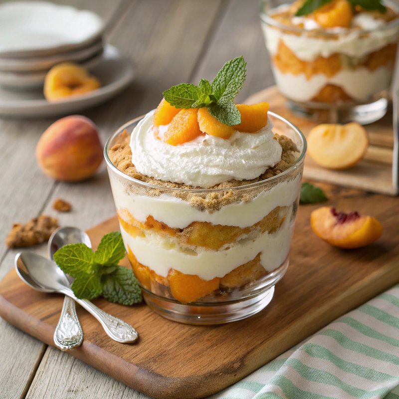 Apricot Cobbler Parfait
