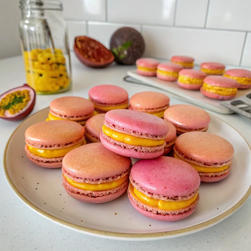 Passionfruit Macarons