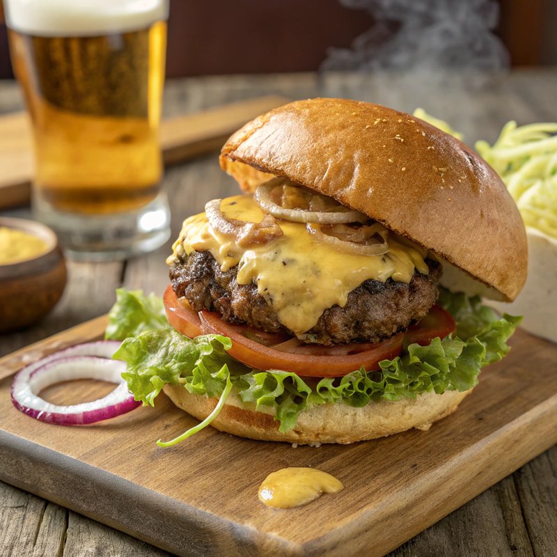 Beer Cheese Burger