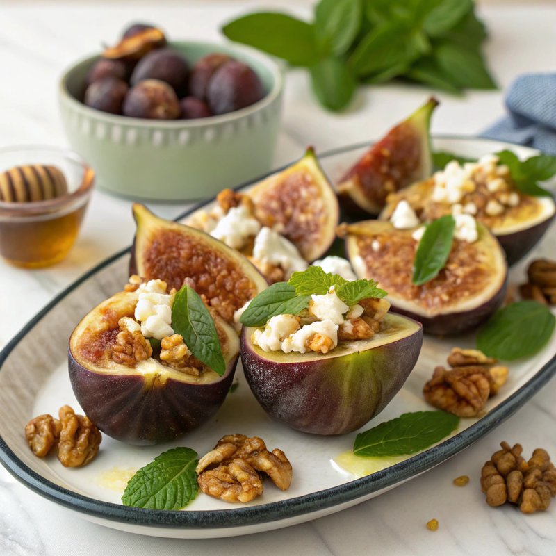 Fig and Feta Stuffed Figs