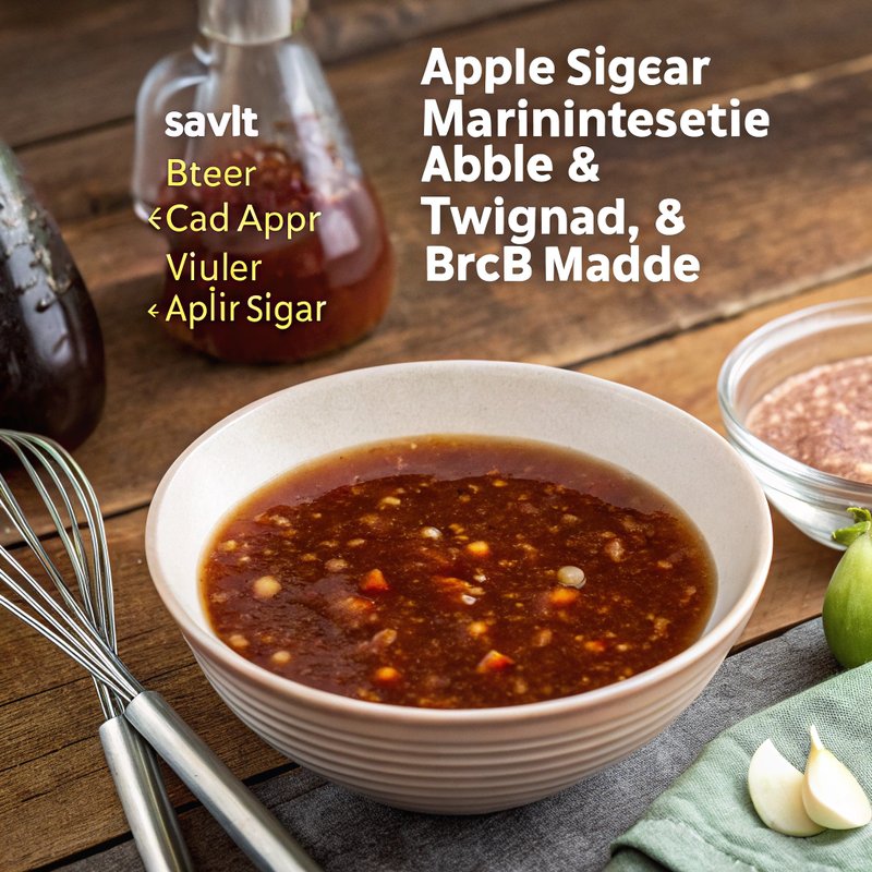 BBQ Sauce and Apple Cider Vinegar Marinade
