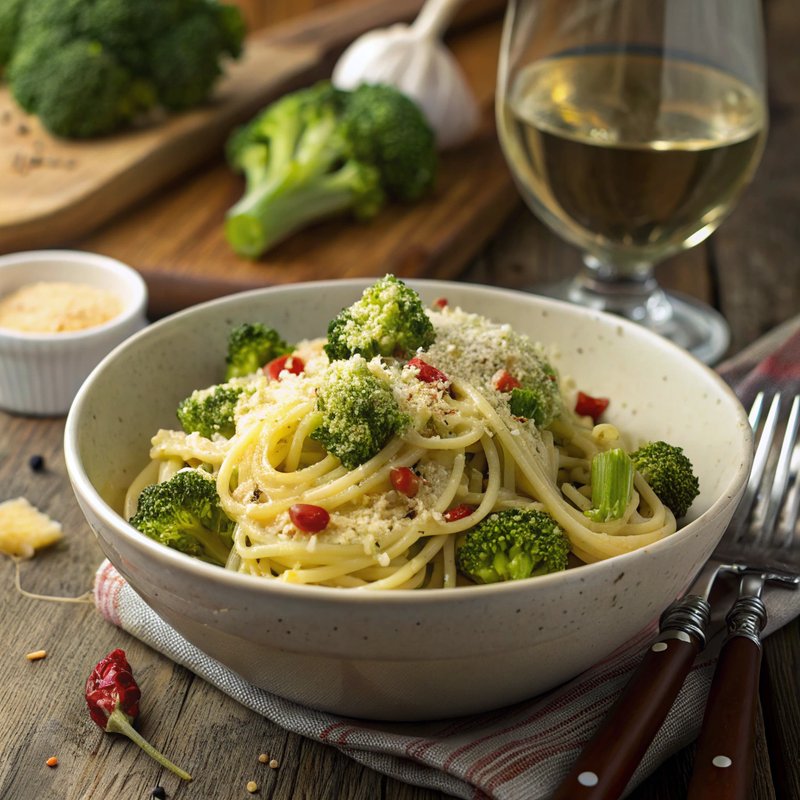 Broccoli and Garlic Pasta