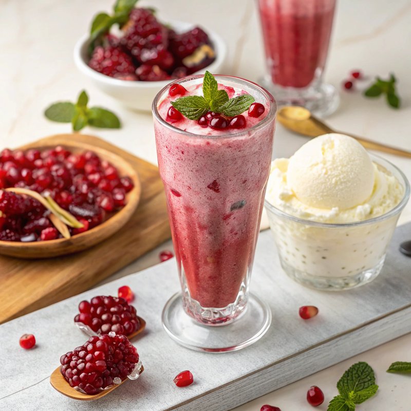 Pomegranate Milkshake