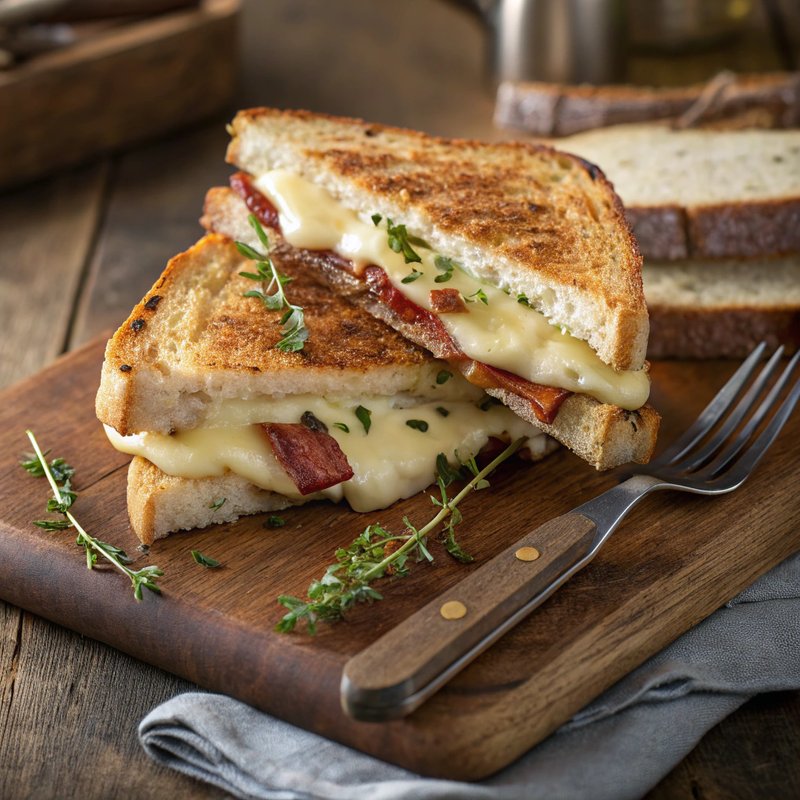 Bacon and Brie Grilled Cheese