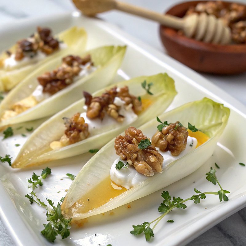 Endive Stuffed with Goat Cheese and Walnuts