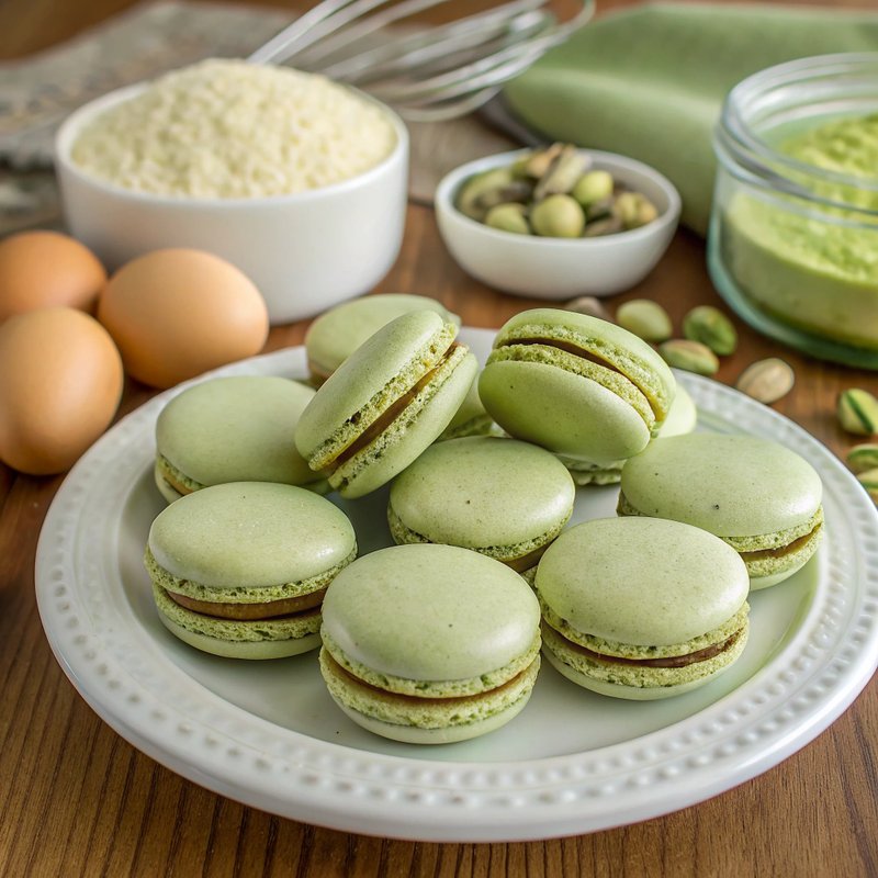 Pistachio Macarons