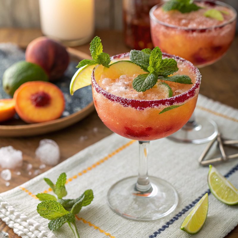 Peach and Plum Daiquiri