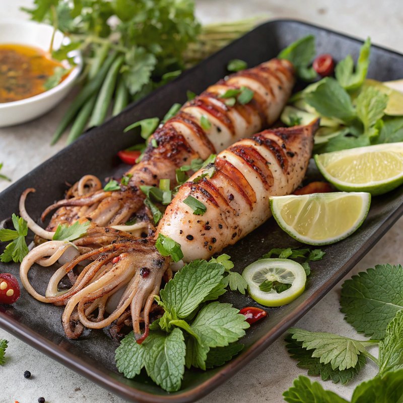 Muc Nuong (Vietnamese Grilled Squid)
