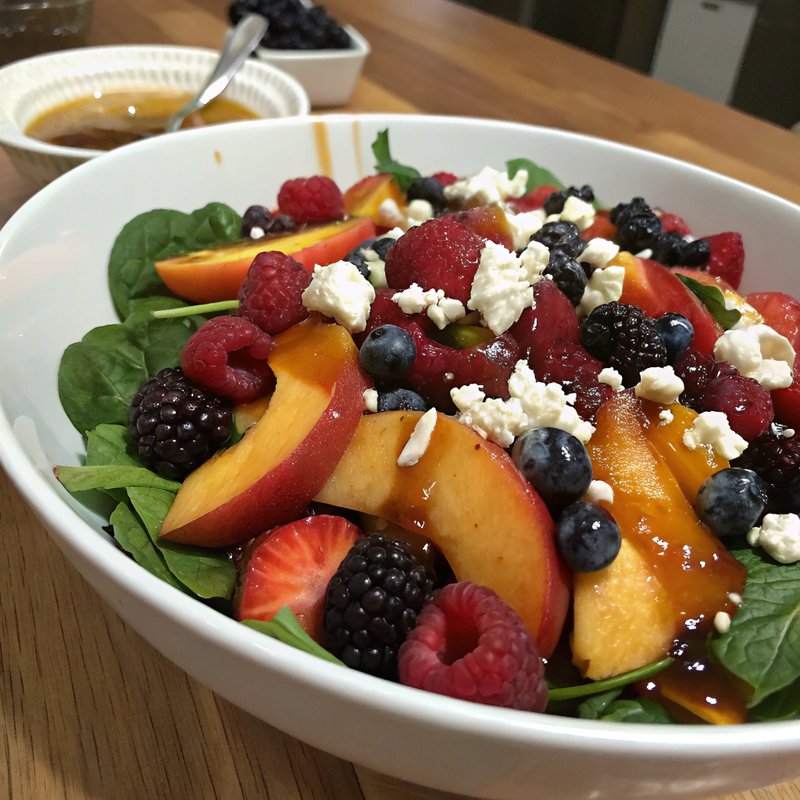 Southern Peach and Berry Salad