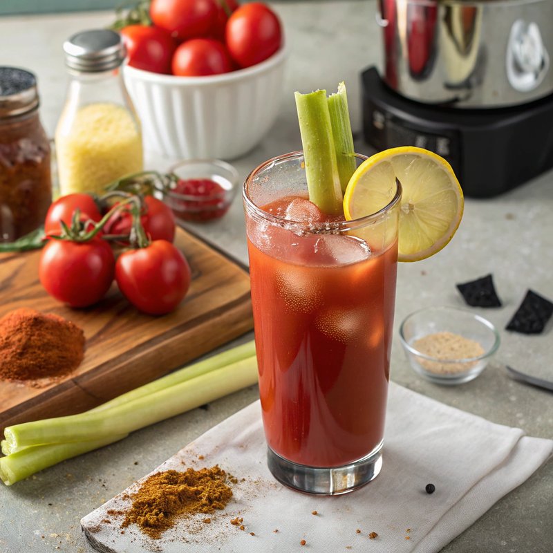 Homemade Spicy Tomato Juice