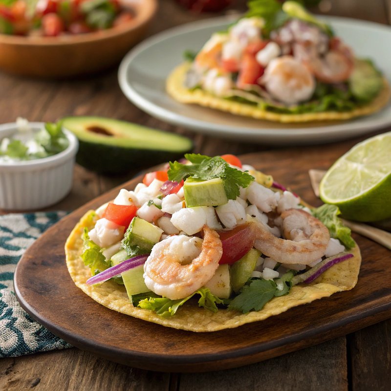 Tostadas de Ceviche