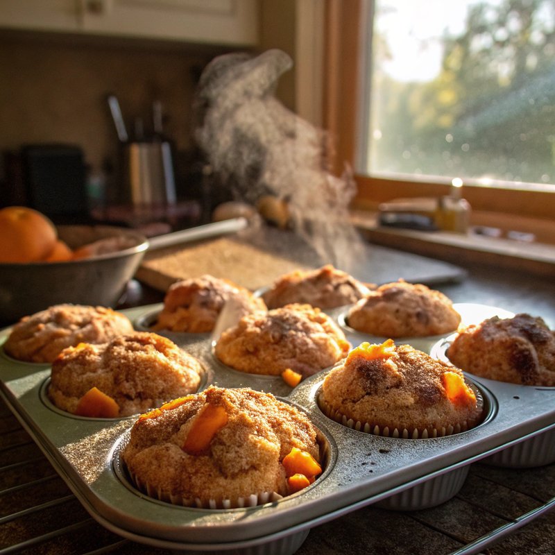 Apricot Cobbler Muffins